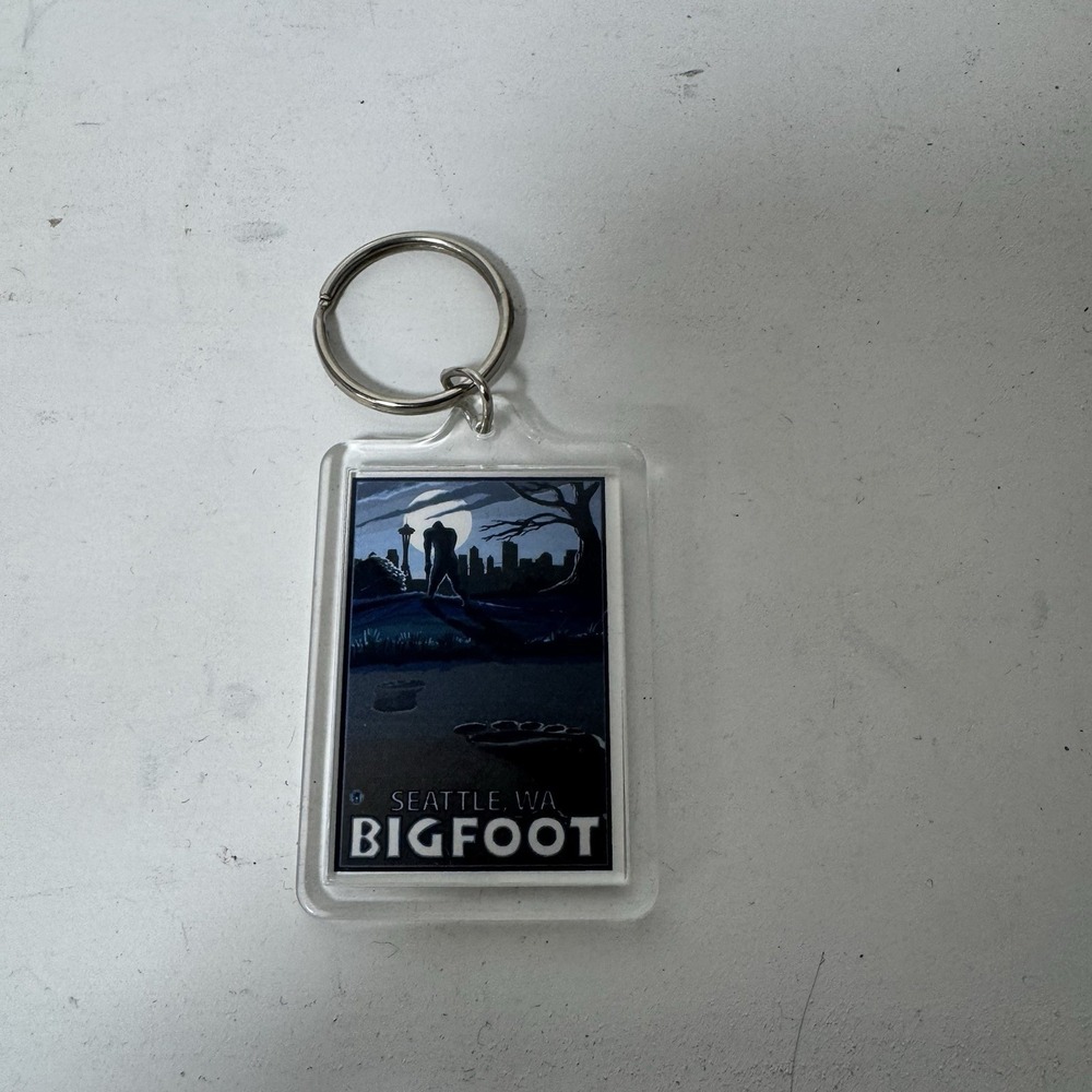 Seattle Washington Big Foot Acrylic Keychain